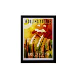 Rolling Stones Poster, a limited edition framed print of The Rolling Stones '14 On Fire' poster