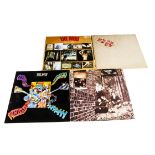 The Who LPs, four albums comprising Live At Leeds (Complete - red lettering), Direct Hits (