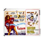 Fathom / Way Way Out (1968-69) UK Quad Poster, Fathom / Way Way Out (1968-69) UK Quad cinema poster,