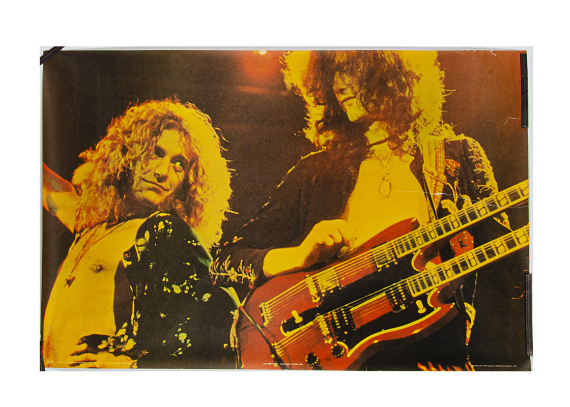 Led Zeppelin Posters, Five Led Zeppelin posters comprising Jimmy Page (Big O Posters circa 1976-77),