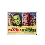 Scars of Dracula / Horror of Frankenstein UK Quad Poster, UK Quad for this double bill Hammer