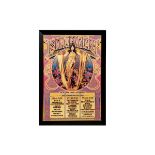 Isle of Wight Festival Posters (modern), two framed and glazed psychedelic style posters for