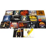 Metal / Heavy Rock CDs, seventeen CDs with artists comprising AC/DC (seven), Iron Maiden (two),