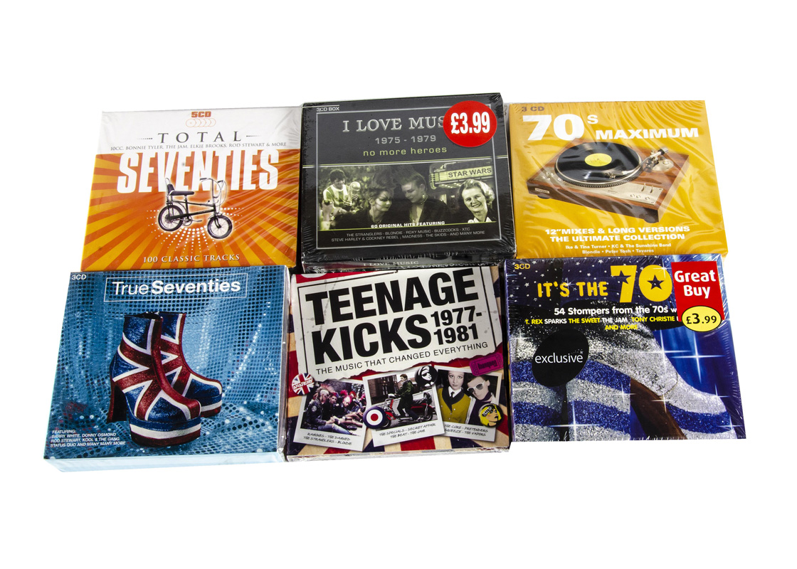 Seventies CDs / Box Sets, approximately eighty Box Sets and CDs of Seventies Music Compilations with