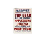 Applejacks / Heinz Concert Poster, A poster for the gig at the Marquee, Totnes 29th August 1966 -