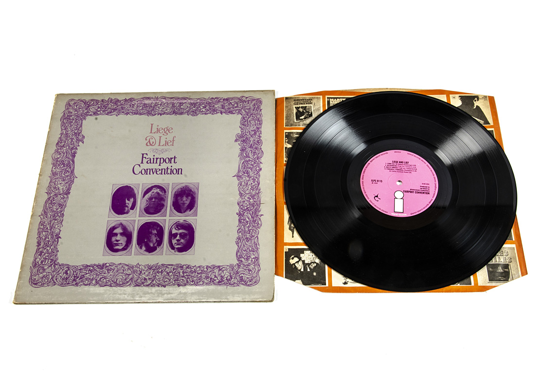 Fairport Convention LP, Liege and Lief LP - Original UK release 1969 on Island (ILPS 9115) -