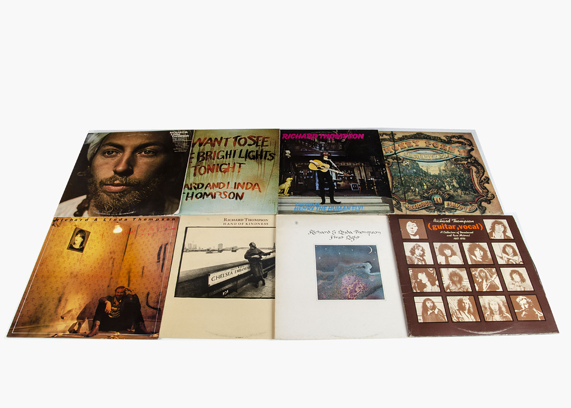 Richard and Linda Thompson LPs, eight albums by Richard Thompson and Richard & Linda Thompson