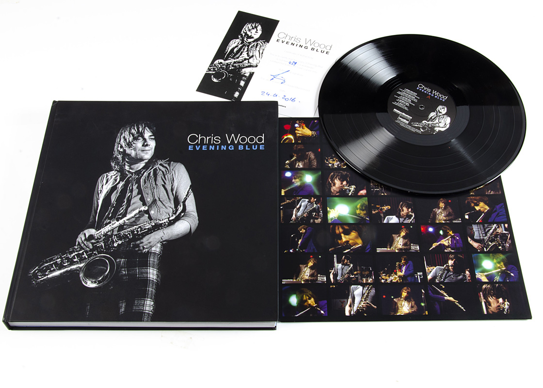 Chris Wood Box Set, Evening Blue - Limited Edition Set of 4 CDs, LP and Signed, Numbered Card set in