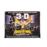 House Of Wax UK Quad Poster, House Of Wax UK Quad poster for the 1982 re-release of the classic