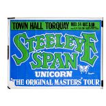 Steeleye Span Gig Poster, Large Steeleye Span Torquay gig poster, 24th August 1977, with support