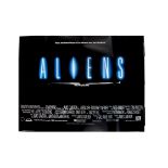 Aliens (1986) UK Quad Poster, poster for the sequel to Alien starring Sigourney Weaver - folded