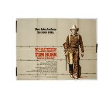 Tom Horn (1980) UK Quad Poster, poster for the film starring Steve McQueen - folded and in very good