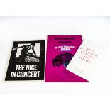 Deep Purple / The Nice Programmes, three programmes comprising Deep Purple with The Royal