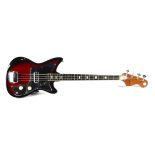 Kawai Bass Guitar, Vintage Kawai Electric Bass, Japanese manufactured in Red-Burst, no model number,