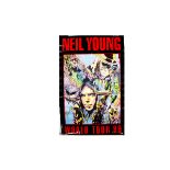 Neil Young Tour Poster, Giant 'Subway' poster for the 1989 World Tour - measures 59" by 40" - rolled