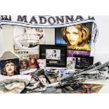 Madonna Memorabilia, a large collection of memorabilia including a watch, Umbrella, a Max Factor