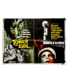 Tower of Evil / Demons of the Mind (1972) UK Quad Poster, UK Quad for this Double bill Horror