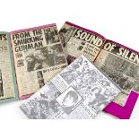 Beatles / John Lennon Scrapbooks, Three Scrapbooks with over 100 pages of newspaper cuttings, mainly