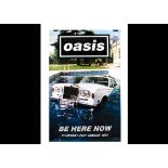 Oasis Poster, subway sized poster measuring 100cm x 155cm approx promoting the Oasis album 'Be