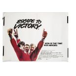 Escape To Victory (1981) Quad Poster, Escape To Victory (1981) UK Quad cinema poster for the WWII