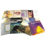 Folk LPs, fifteen albums with artists comprising Fairport Convention, Fotheringay, ISB, Matthews