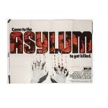 Asylum (1972) UK Quad Poster, British Quad film poster for the Amicus horror starring Peter