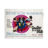 Deadlier Than The Male UK Quad Poster, poster from the film starring Richard Johnson, Elke Sommer,