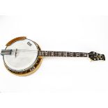 Framus Banjo, a Framus six string banjo stamped 11860 75L good condition with some lacquer