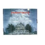 Fright Night (1985) UK Quad Poster, poster for this horror movie with Peter Mueller art - folded