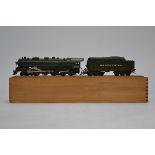 An uncommon but repainted Graham Farish 00/H0 Gauge American 'Hudson' Locomotive and Tender, in