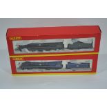 Hornby (China) OO Gauge Steam Locomotives and Tenders, a boxed duo of Merchant Navy Class