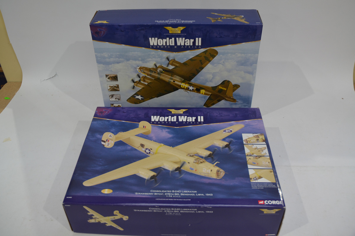 Corgi Aviation Archive 1:72 Scale Europe and Africa Liberator and Flying Fortress, two boxed limited