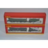 Hornby (China) OO Gauge Steam Locomotives and Tenders, a boxed duo of Bullied West Country Class