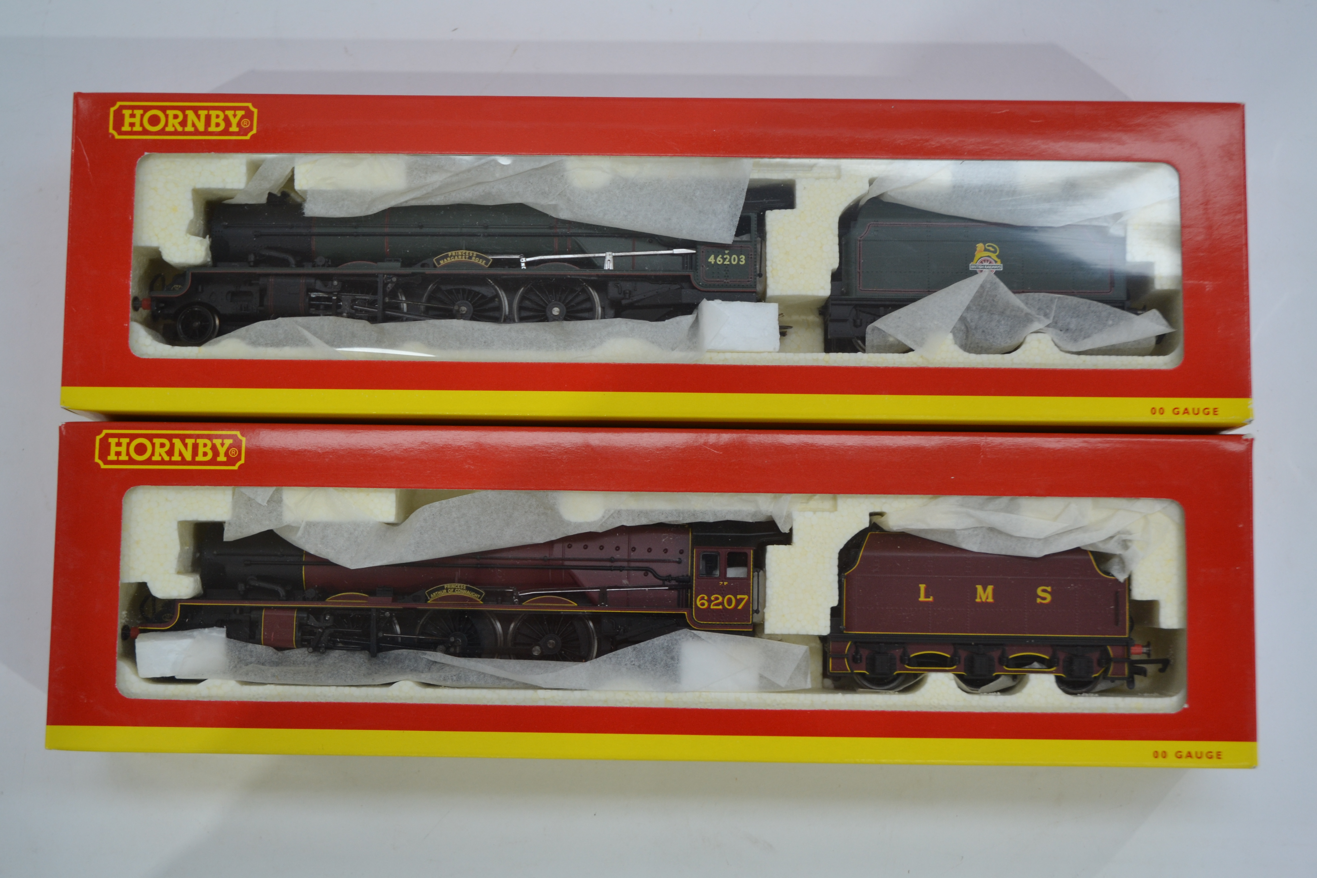 Hornby (China) OO Gauge Steam Locomotives and Tenders, a boxed duo of Princess Class locomotives