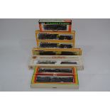 HO Gauge American Steam Locomotives and Tenders, a boxed group of seven, Bachmann 400652