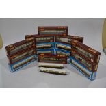 GMR and Airfix GWR Chocolate and Cream Coaches, a mainly boxed collection, Great Model Railways rake