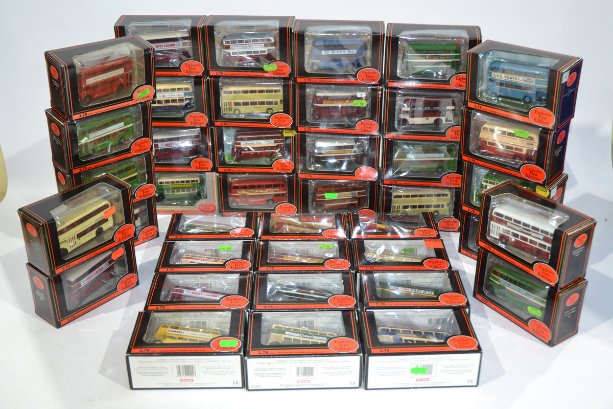 Exclusive First Editions Regional Buses, a boxed collection of vintage and modern double decker