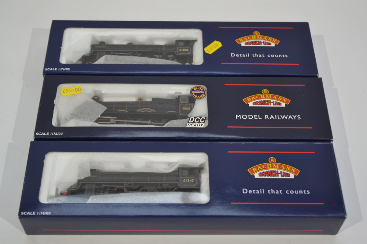 Bachmann OO Gauge Steam Locomotives and Tenders, three boxed examples, Thompson B1 Class 31-708 BR