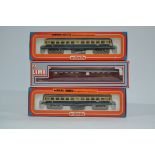 HO Gauge Märklin and Lima Diesel Rail Cars, three boxed examples Lima 208037 515 591-6 of the DB