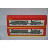 Hornby (China) OO Gauge Steam Locomotives and Tenders, a boxed duo of Bullied West Country Class