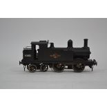 A modern 0 Gauge 2-rail Freelance BR 0-4-4T Locomotive by unknown maker, with steel wheels,