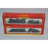 Hornby (China) OO Gauge Steam Locomotives and Tenders, a boxed duo of County Class locomotives,