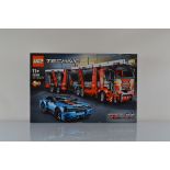 A boxed Lego Technic Car Transporter, 42098, unopened