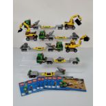 A collection of unboxed and unchecked Lego City, including four x 4203 Transporters with four number