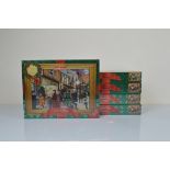 Five Waddingtons Limited Edition Super Deluxe 1000 piece puzzle sets, The Night Before Christmas,