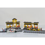 A collection of unboxed and unchecked Lego City, including two x Train Station 7997 with manuals