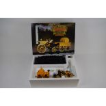 A Hornby Stephenson's Rocket 3 ½” Steam Train set, boxed.