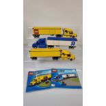 A collection of unboxed and unchecked Lego City, including Lego City Truck 3221 with one manual