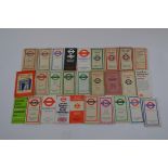 A collection of London transport ephemera from the 1930s through to the 1970s including,