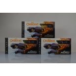 Two two car boxed Amki Overdrive Fast and Furious Edition sets, Ice Charger and International MXT